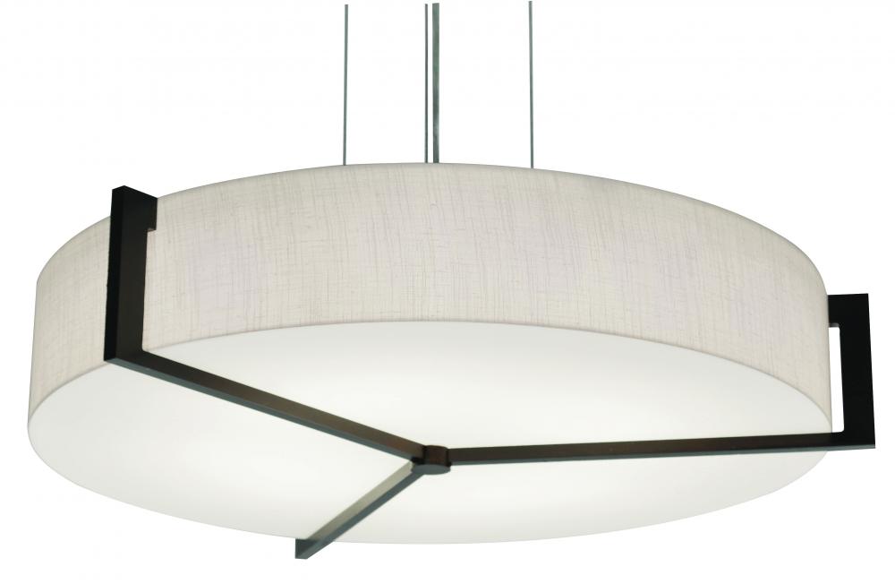 Apex 21&#39;&#39; LED Pendant - Espresso Finish - Jute Shade