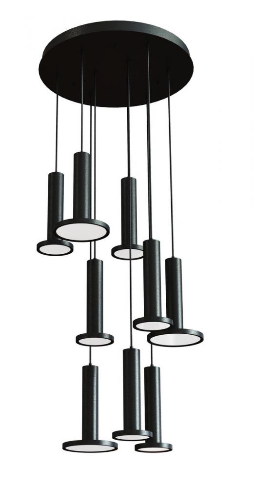 Luna 9 Light LED Round Pendant