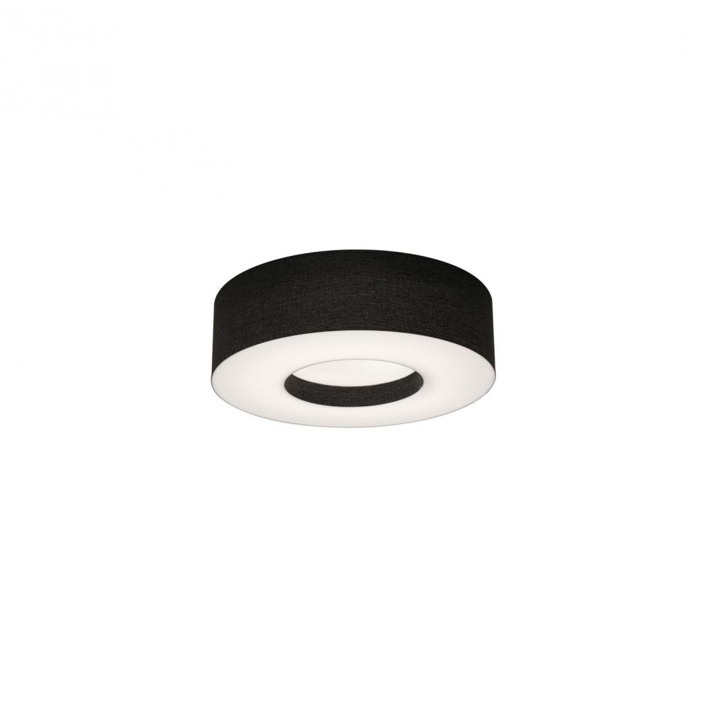 Montclair 12&#39;&#39; Med Base Flush Mount - BK w/ BK