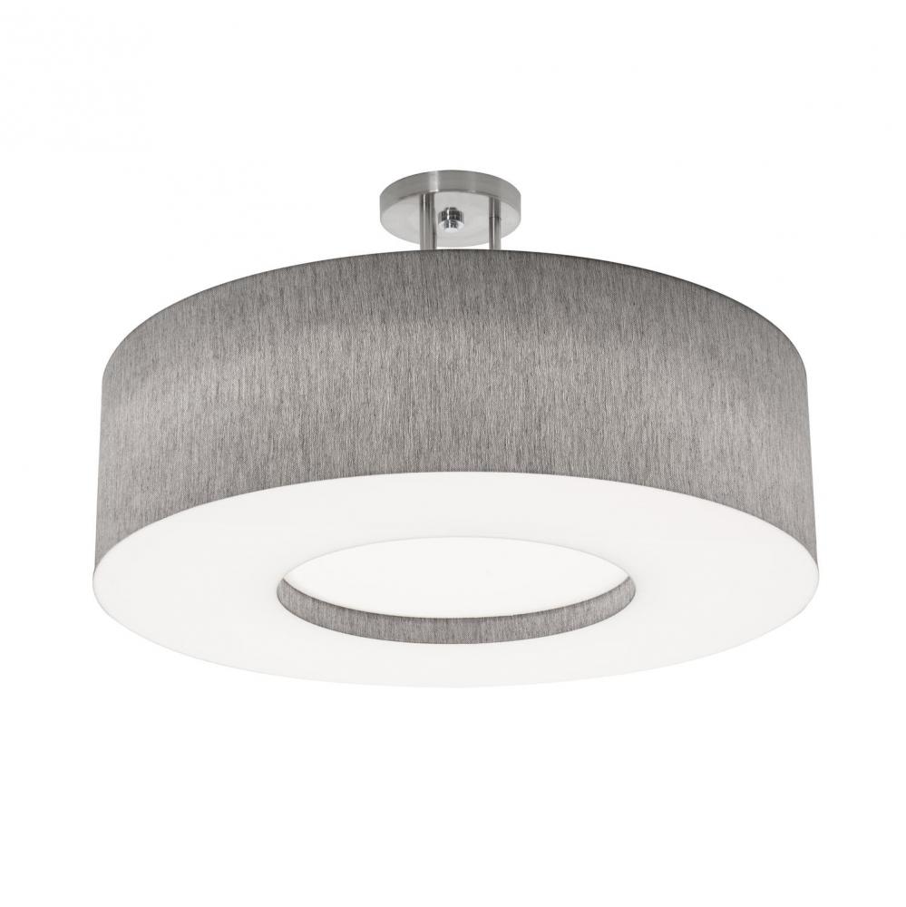 Montclair 24&#39;&#39; LED Ceiling,120-277V,5 CCT,SN w/ GY