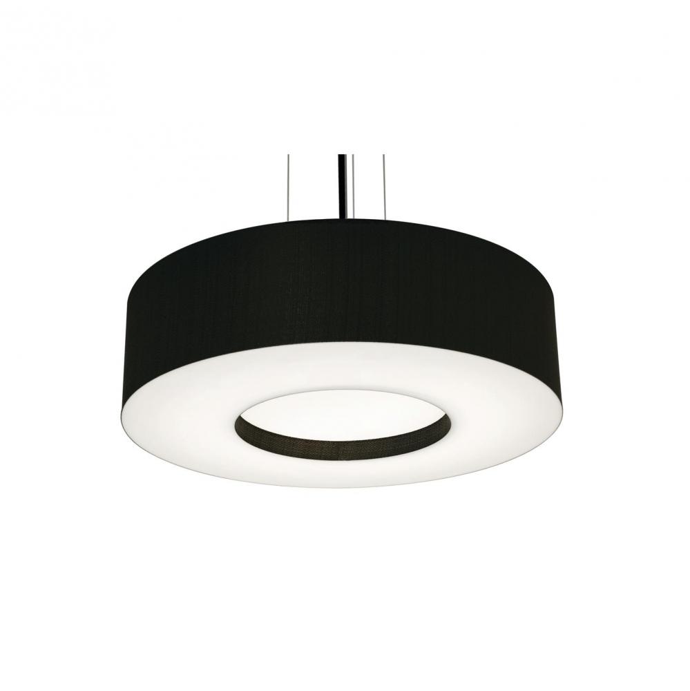 Montclair 19&#39;&#39; LED Pendant - 18W 120-277V,BK w/ BK