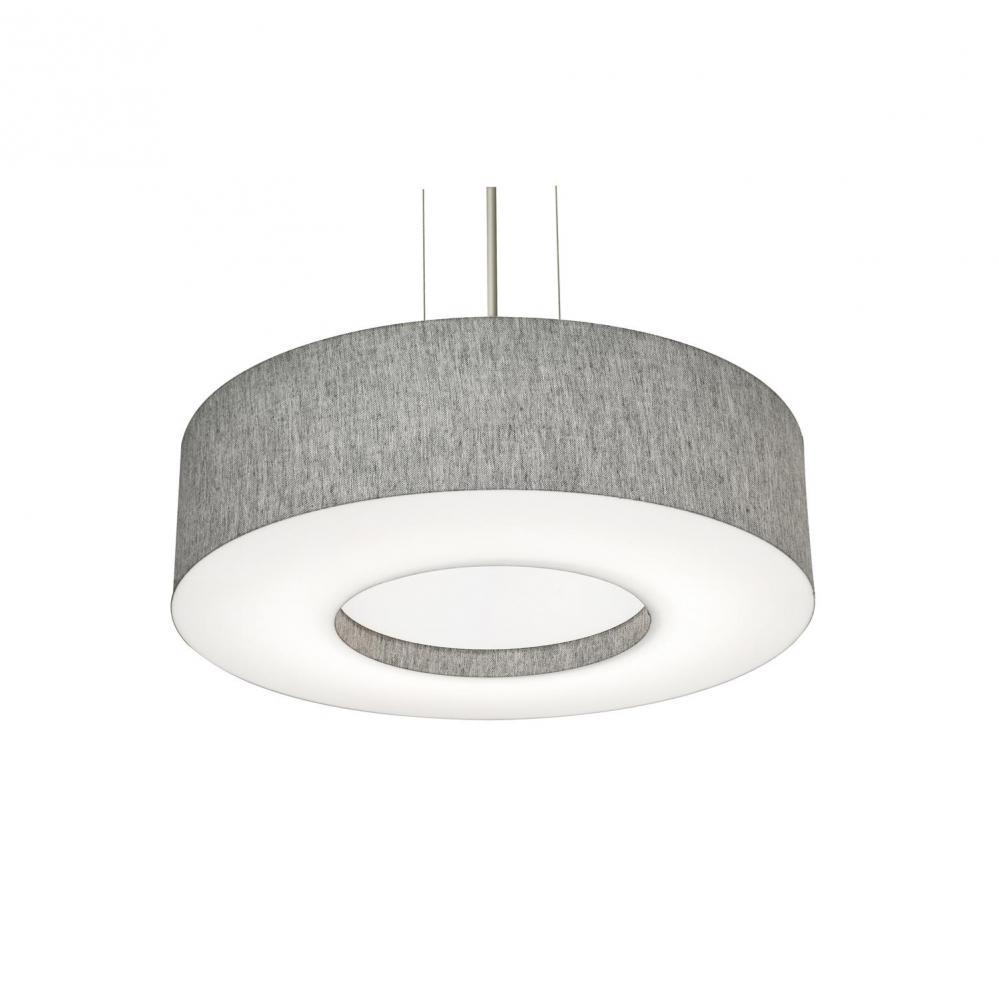 Montclair 19&#39;&#39; Med Base Pendant - BK w/ GY