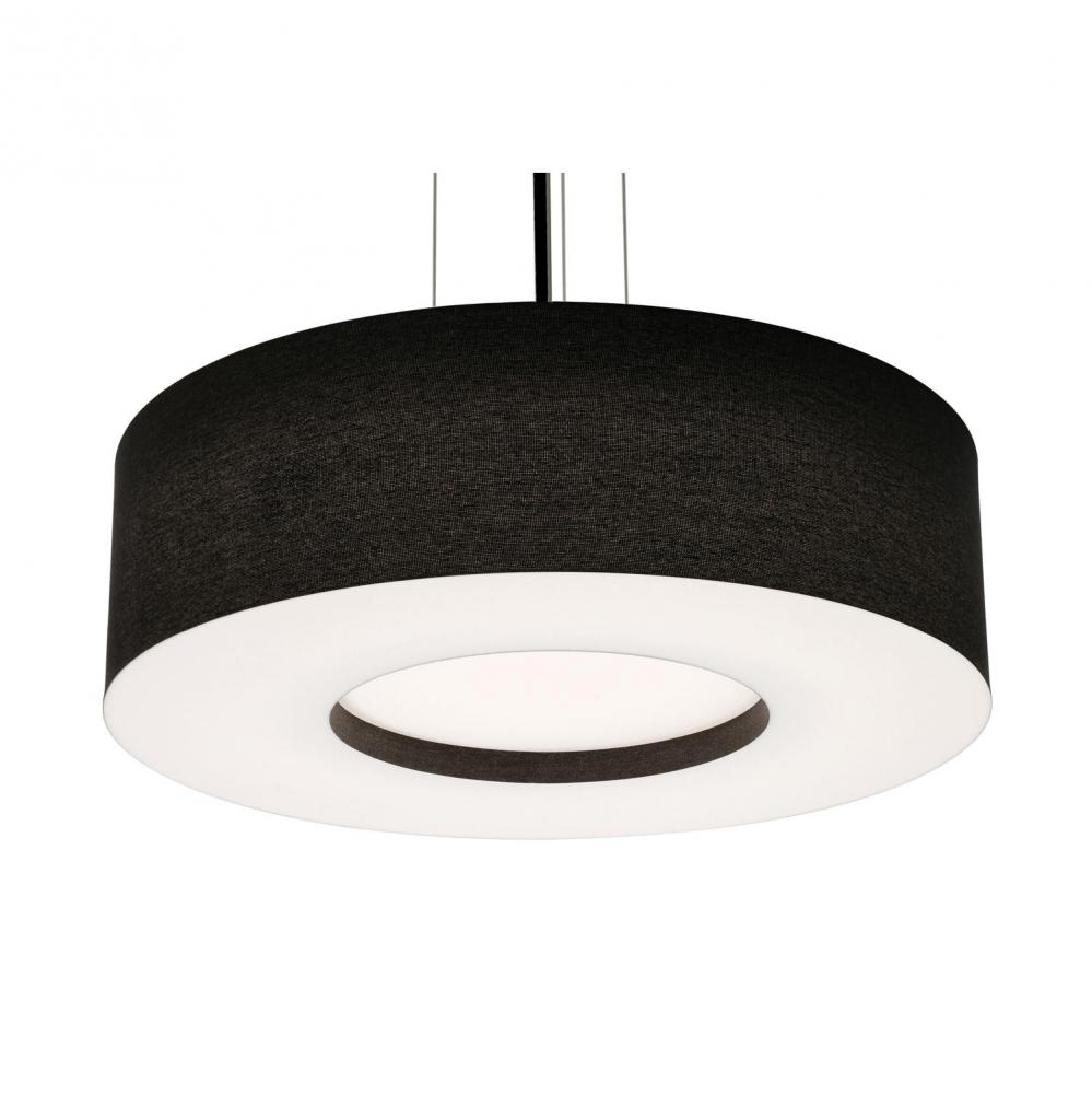 Montclair 24&#39;&#39; Med Base Pendant,BK w/ BK