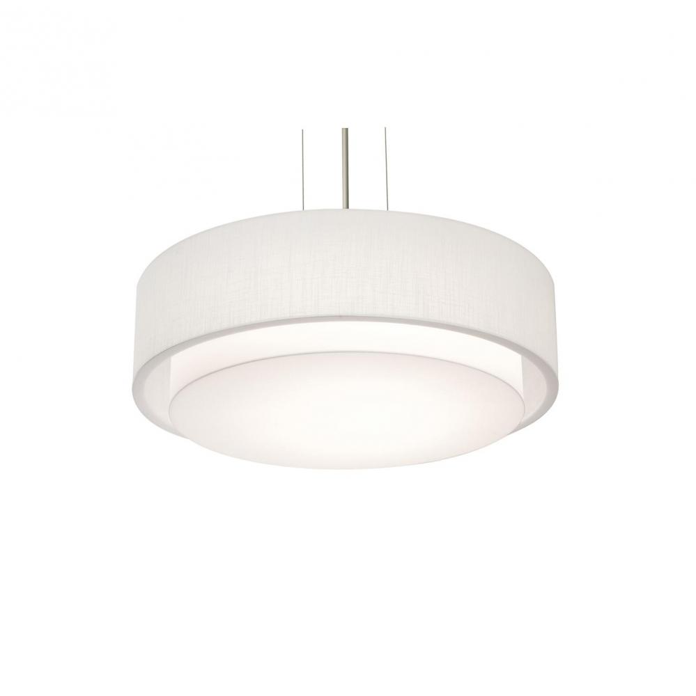 Sanibel 18&#39;&#39; Med Base Pendant - BK and LW