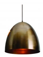 AFX Lighting, Inc. BKNP16QB - Brooklyn - Pendant - 15.75'' - Antique Brass Finish