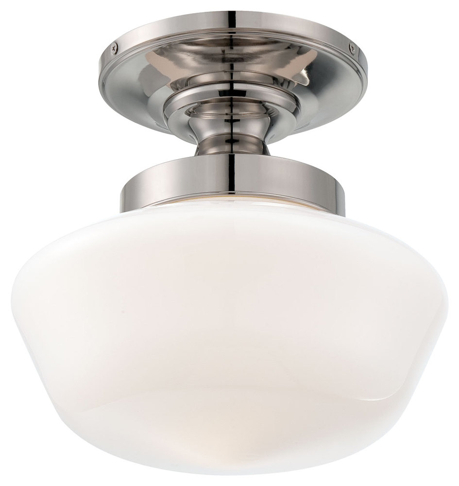 1 LIGHT SEMI FLUSH MOUNT