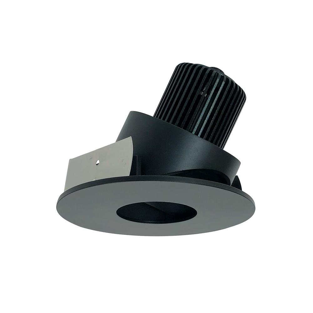 4&#34; Iolite LED Round Adjustable Pinhole, 1000lm / 14W, 2700K, Black Pinhole / Black Flange