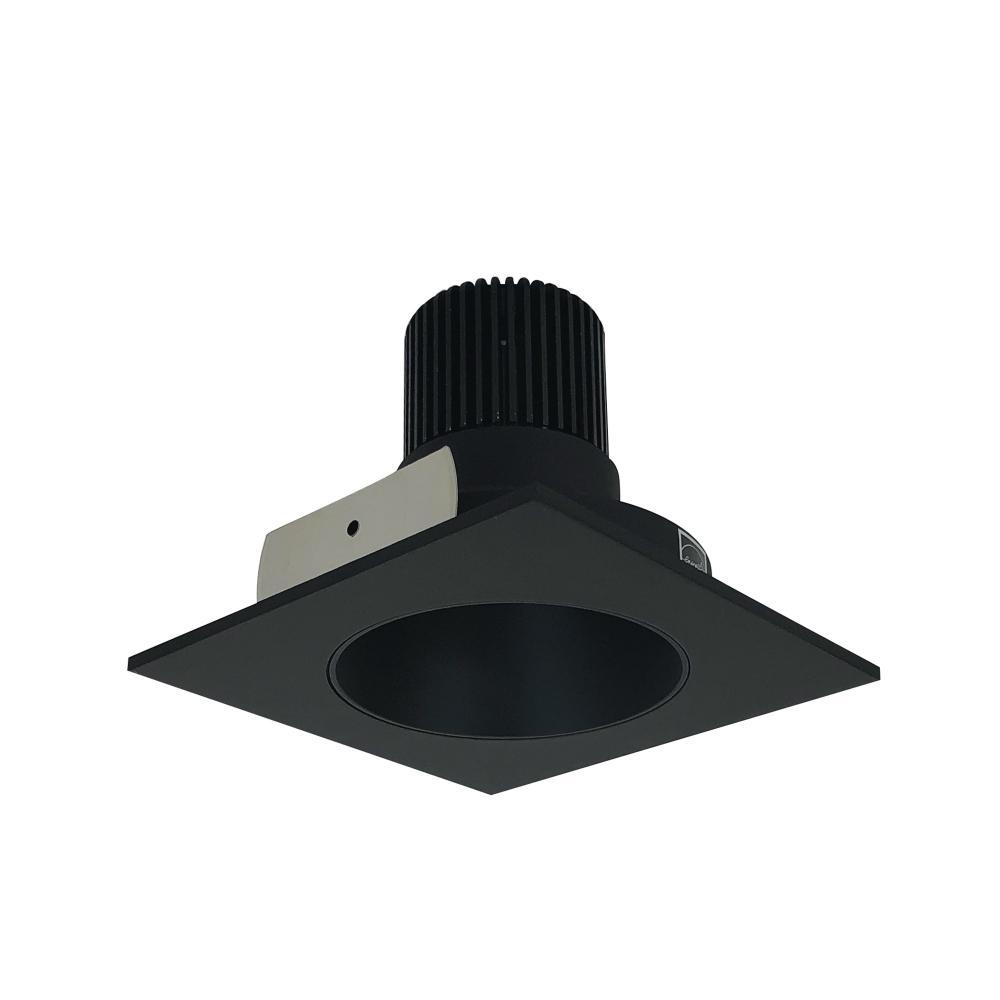 4&#34; Iolite LED Square Reflector with Round Aperture, 800lm / 14W, 5000K, Black Reflector / Black