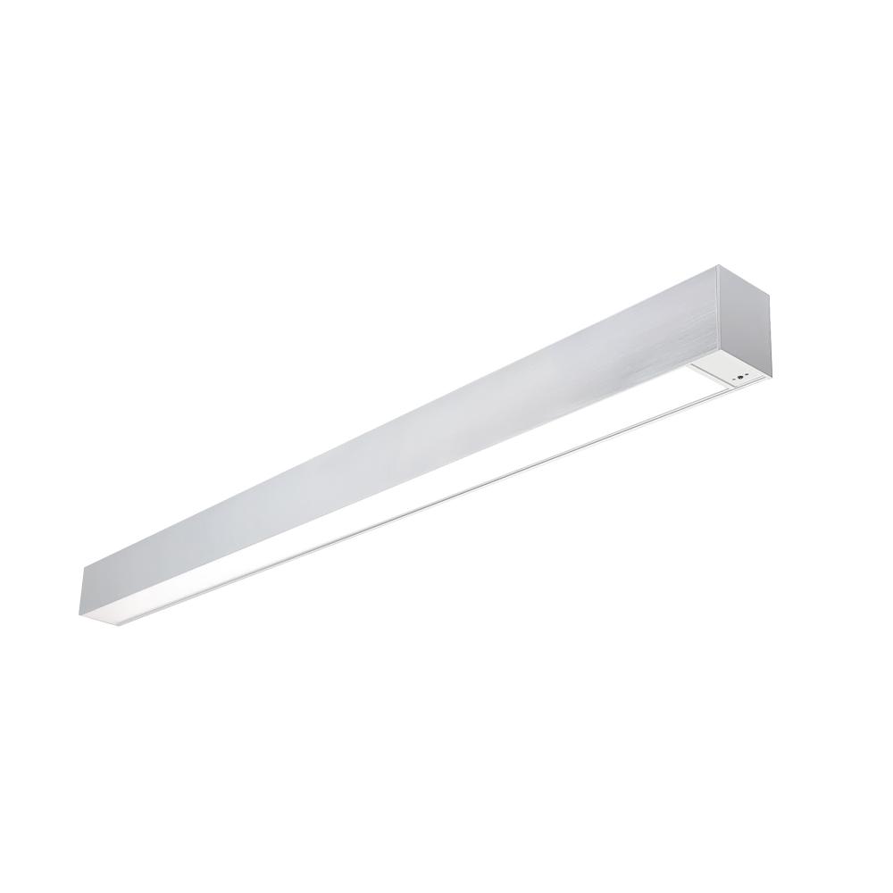 4&#39; L-Line LED Indirect/Direct Linear, 6152lm / Selectable CCT, Aluminum Finish, with EM & Motion