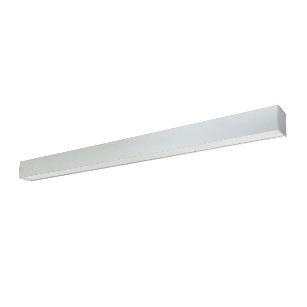 8&#39; L-Line LED Indirect/Direct Linear, 12304lm / Selectable CCT, Aluminum Finish