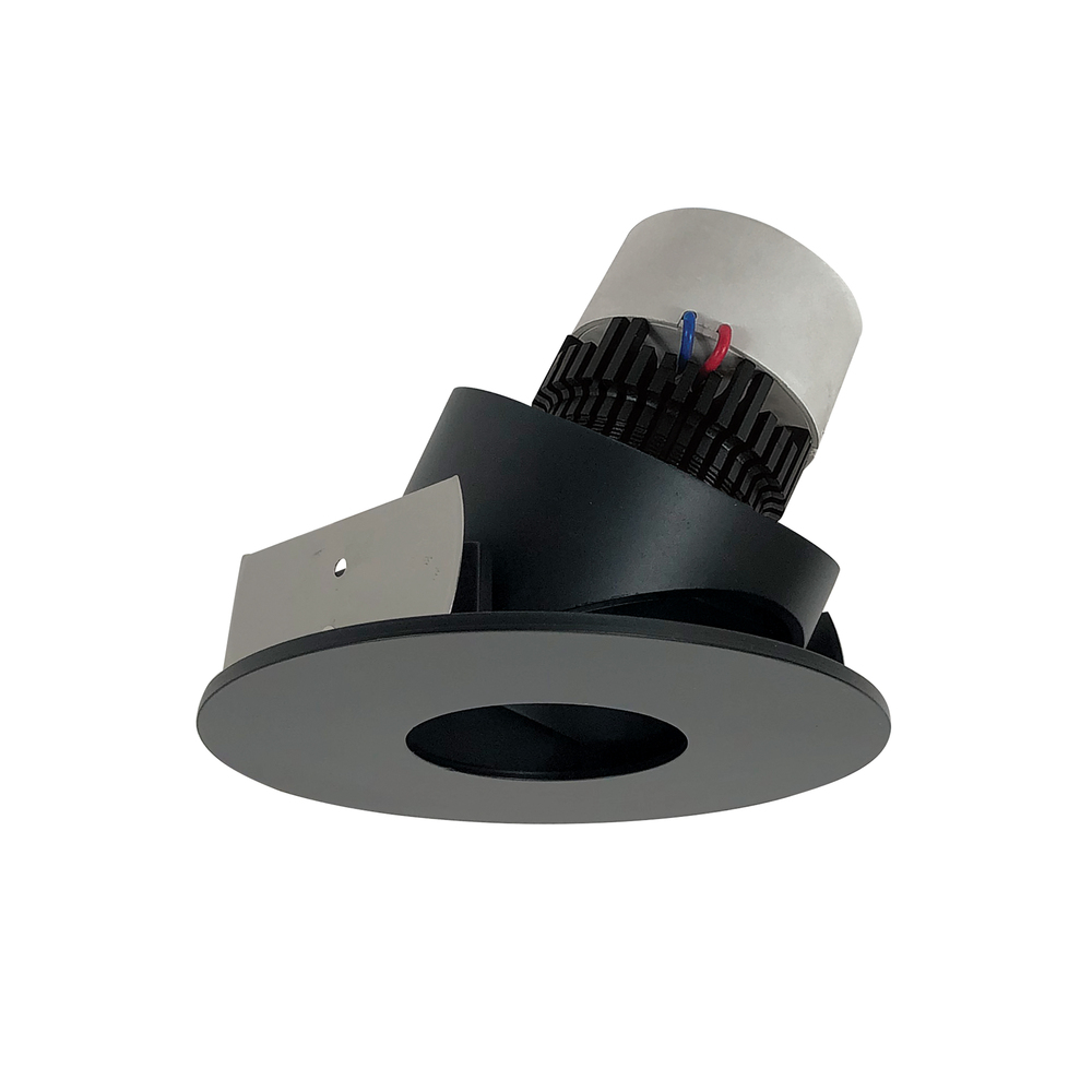 4&#34; Pearl LED Round Adjustable Pinhole Retrofit, 1000lm / 12W, 2700K, Black Pinhole / Black