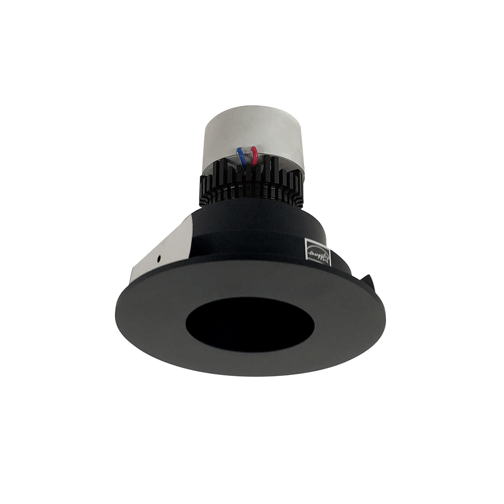 4&#34; Pearl LED Round Pinhole Retrofit, 1000lm / 12W, 2700K, Black Pinhole / Black Flange