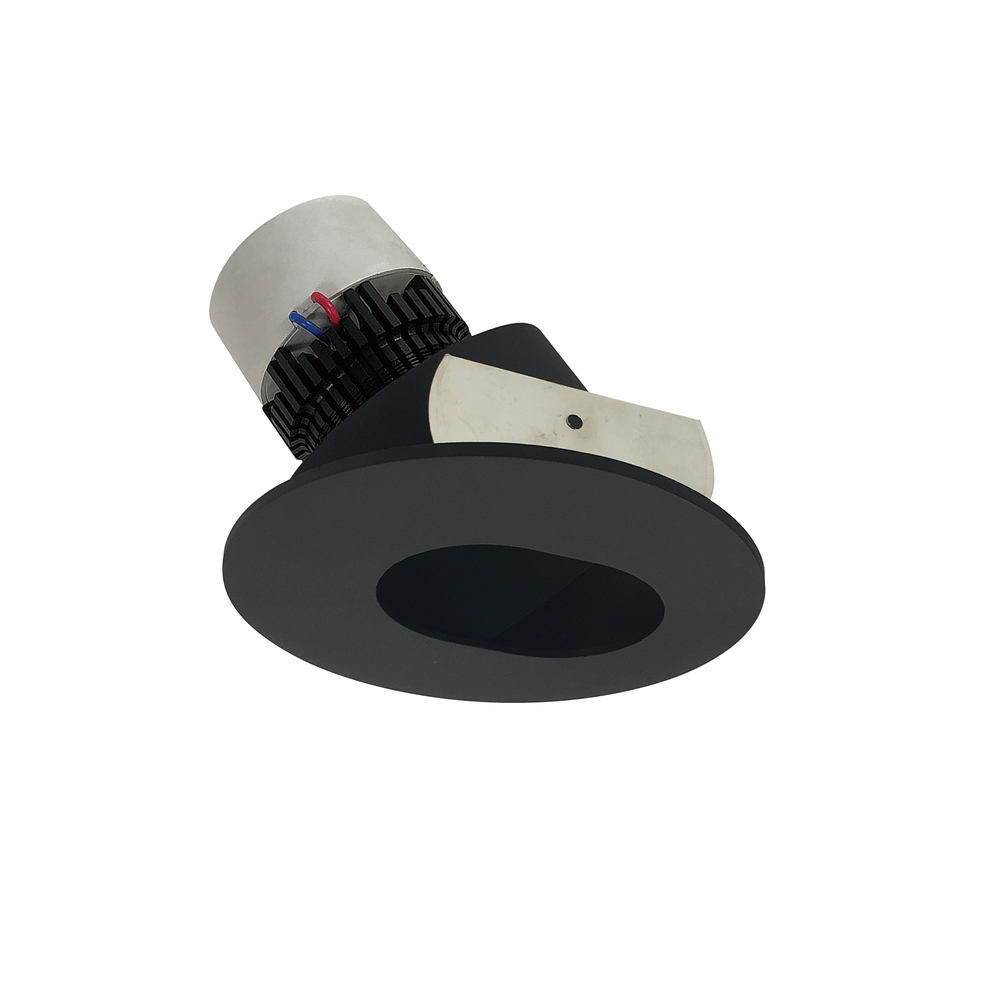 4&#34; Pearl LED Round Adjustable Slot Aperture Retrofit, 1000lm / 12W, 2700K, Black Slot Aperture /