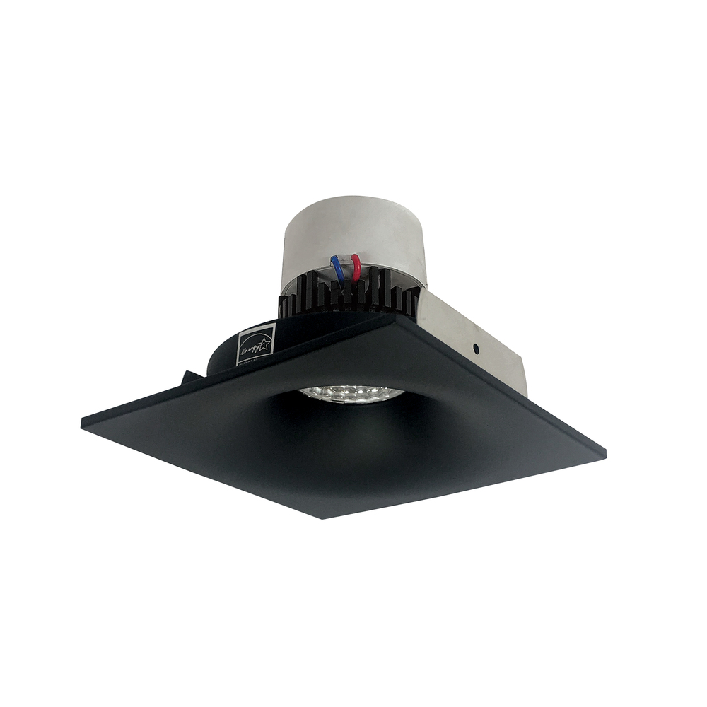 4&#34; Pearl LED Square Bullnose Retrofit, 1000lm / 12W, 2700K, Black Finish