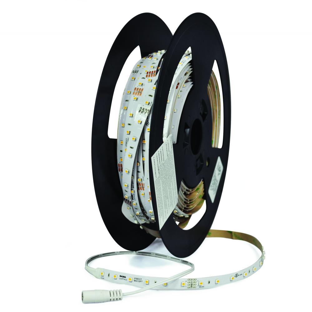 Standard 20&#39; 24V Continuous LED Tape Light, 80lm / 1.3W per foot, 2700K, 90+ CRI