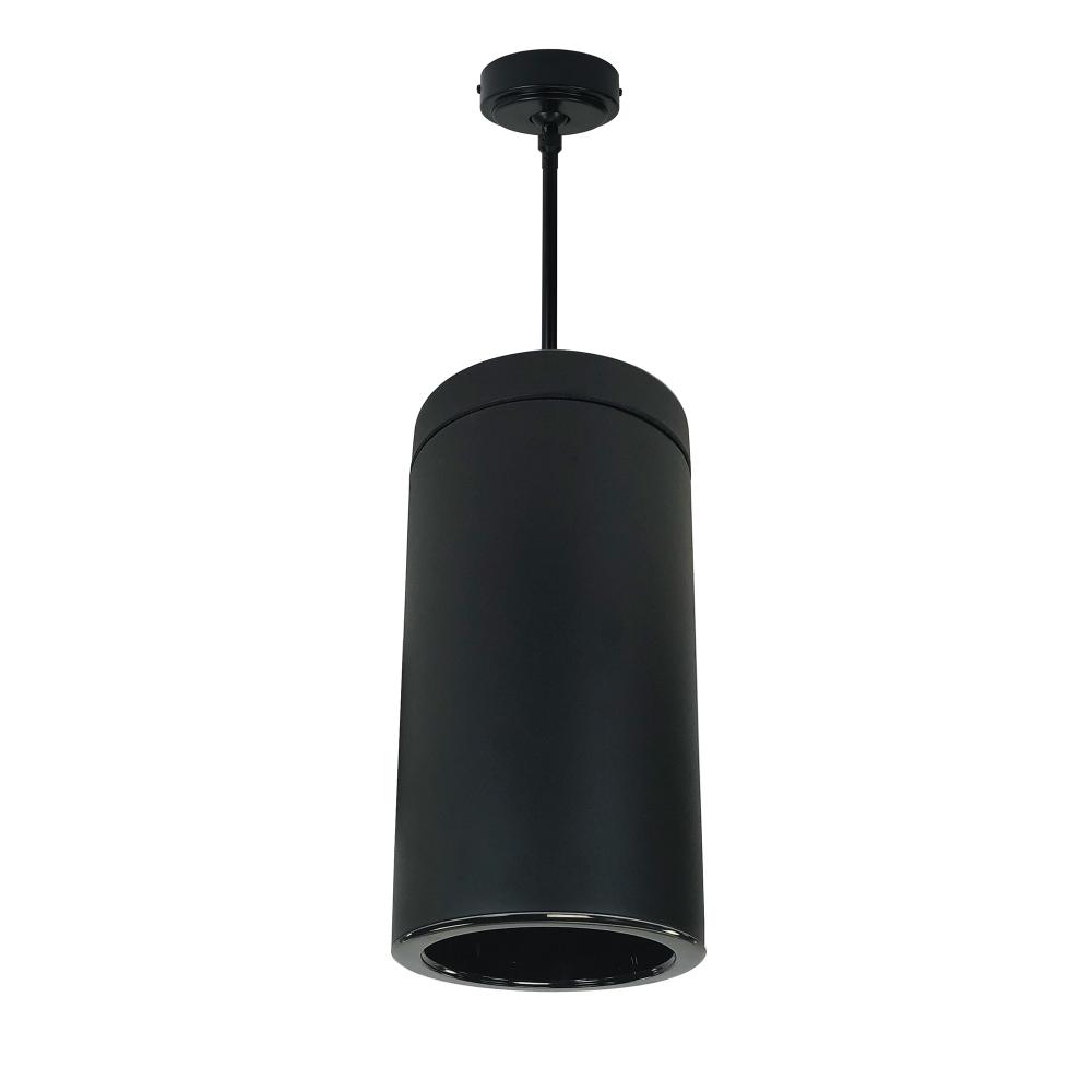 6&#34; Sapphire III Pendant Mount Black Cylinder, Black Reflector/Black Flange, 120-277; 0-10V