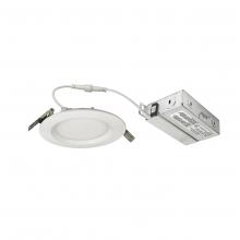 Nora NEFLINTW-R4345MPWLE4 - 4" E-Series FLIN Round LED Downlight with Selectable CCT (30K/40K/50K), 900lm / 10.5W, Matte