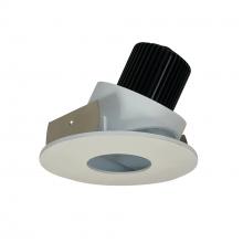 Nora NIO-4RPHA27XWW/10 - 4" Iolite LED Round Adjustable Pinhole, 1000lm / 14W, 2700K, White Pinhole / White Flange