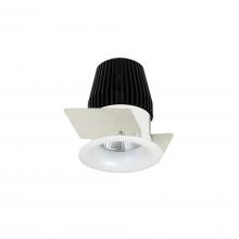 Nora NIO-1RNB35XMPW - 1" Iolite LED NTF Round Bullnose, 600lm, 3500K, Matte Powder White finish