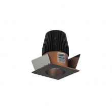 Nora NIO-1SNG27XBZ - 1" Iolite LED NTF Square Reflector with Round Aperture, 600lm, 2700K, Bronze Reflector / Bronze
