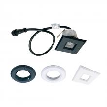 Nora NM1-17030X2PBW - 1" M1 LED Miniature Recessed, 3000K, (2) Black & (2) White Plastic Trims