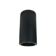 Nora NYLS3-6S1L135NC12BBB - 6" Sapphire III Surface Mount Black Cylinder, Black Reflector/Black Flange, 120-277; 0-10V