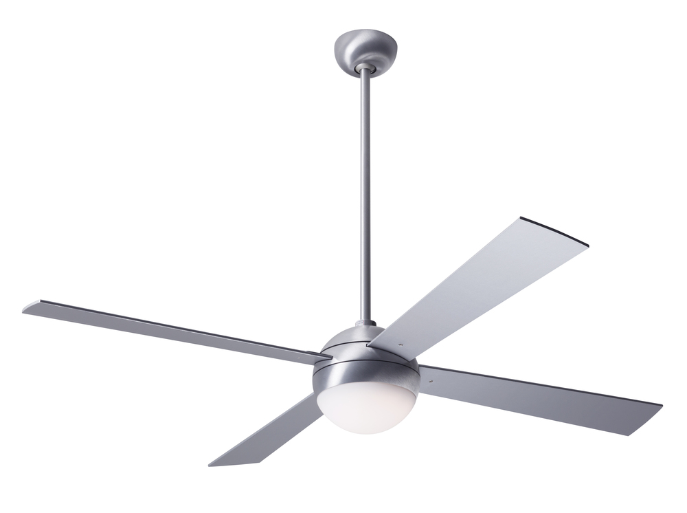 Ball Fan; Brushed Aluminum Finish; 42&#34; Aluminum Blades; 20W LED; Fan Speed and Light Control (3-