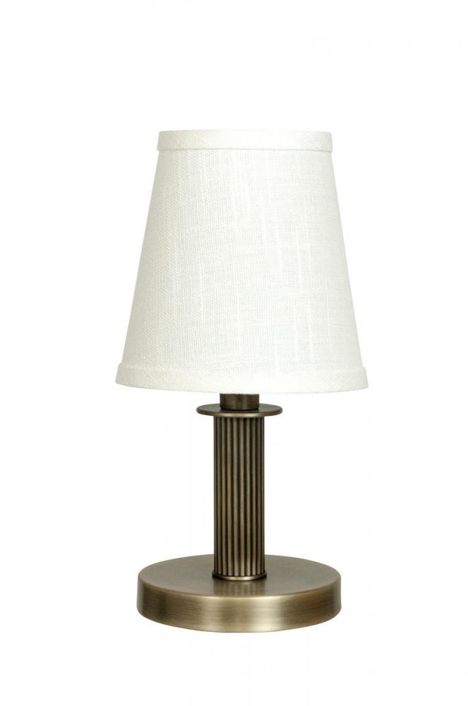 Bryson Mini Reeded Column Antique Brass Accent Lamp