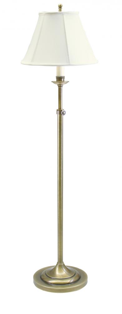 Club Adjustable Antique Brass Floor Lamps