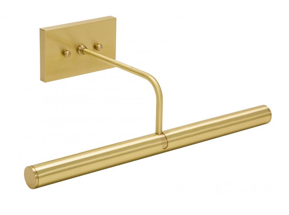 Direct Wire Slim-Line 14&#34; Satin Brass Plug-In Picture Lights
