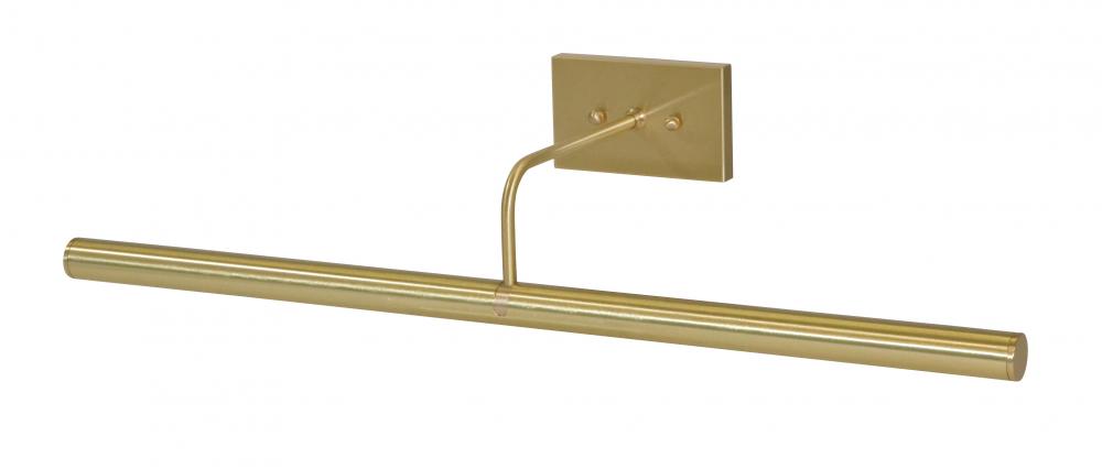 Direct Wire Slim-Line 24&#34; Satin Brass Plug-In Picture Lights