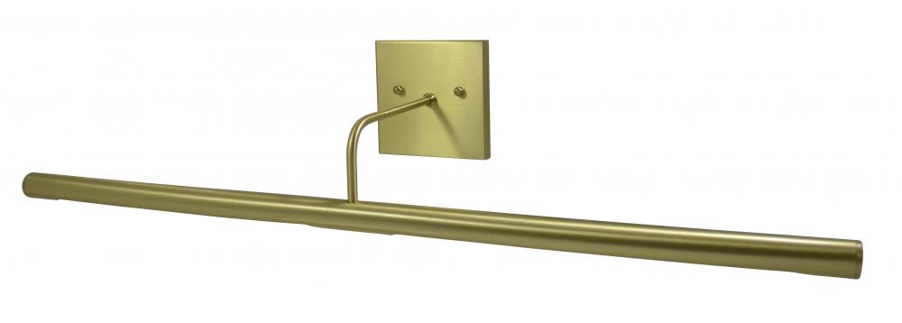 Direct Wire Slim-Line LED 28&#34; Satin Brass Plug-In Picture Lights