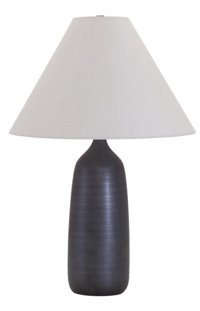 Scatchard 25&#34; Stoneware Table Lamps in Black Matte