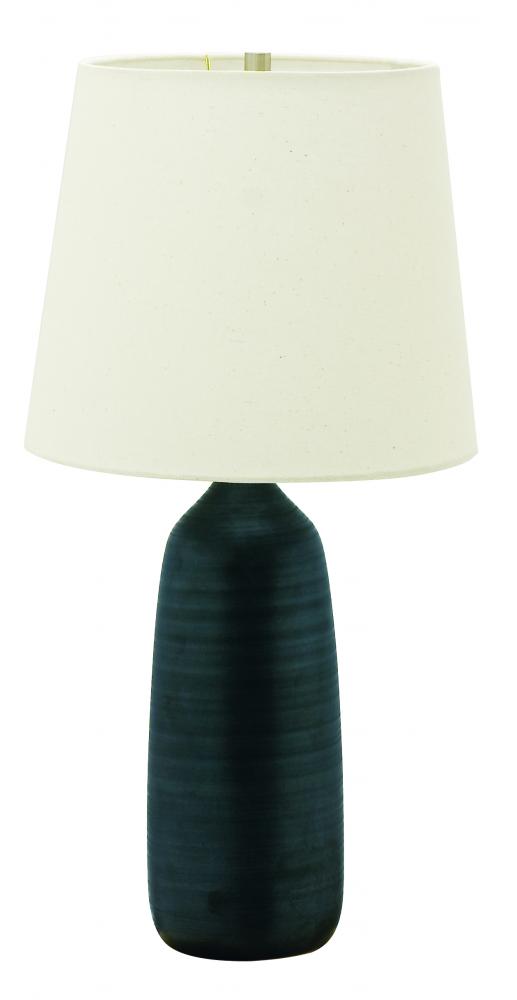 Scatchard 31&#34; Stoneware Table Lamps in Black Matte