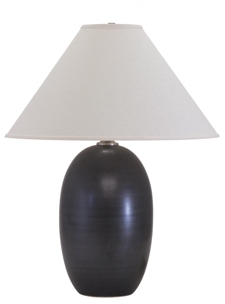 Scatchard 28.5&#34; Stoneware Table Lamps in Black Matte
