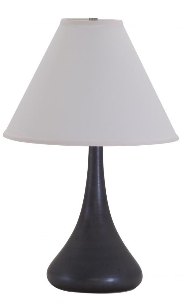 Scatchard 23&#34; Stoneware Table Lamps in Black Matte