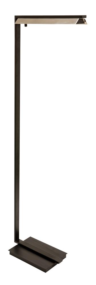 52&#34; Jay LED Floor Lamps in Black with Polished Nickel