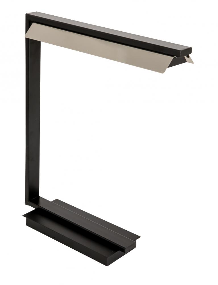 19&#34; Jay LED Table Lamps in Black with Polished Nickel