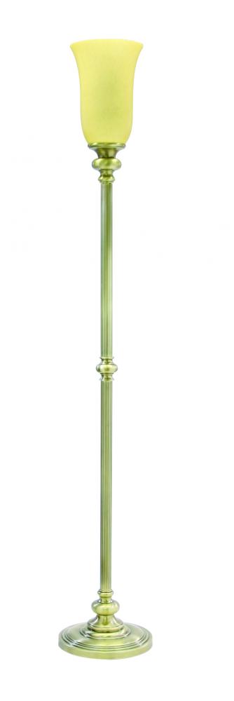 Newport 74.75&#34; Floor Lamps Antique Brass