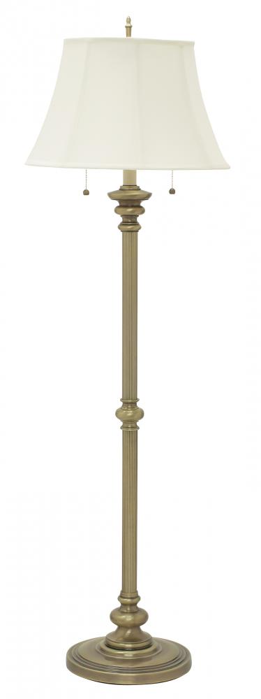 Newport 57.5&#34; Antique Brass Floor Lamps