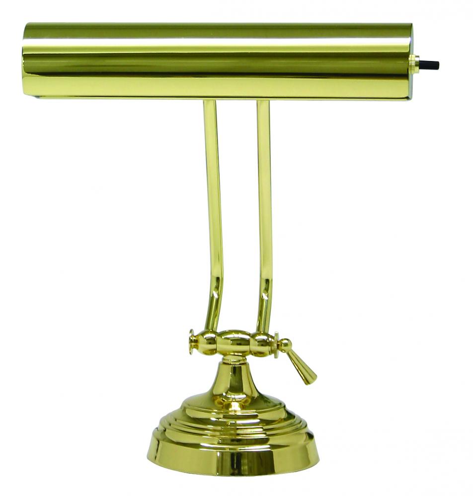 Desk/Piano Lamp 10&#34; In Polished Brass