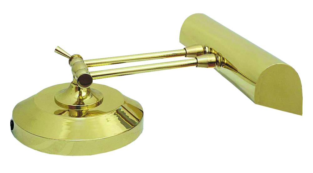Upright Piano Lamp 14&#34; In Polished Brass