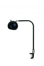 House of Troy AR401-BLK/SN - Aria Clip On Table Lamp Round Globe Black/Satin Nickel