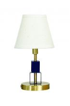 House of Troy B208-SB/NB - Bryson Mini Satin Brass and Navy Blue Accent Lamp