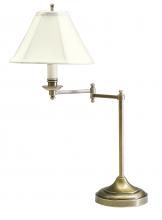 House of Troy CL251-AB - Club 25" Antique Brass Table Lamps with Swing Arm