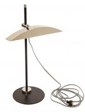 House of Troy DSK500-BLKPN - Adjustable LED Desk Lamp in Matte Black with Polished Nickel Accents