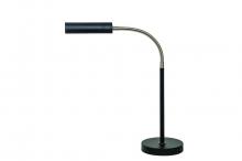 House of Troy FN150-BLK/SN - Fusion Flex Task Table Lamp Black/Satin Nickel with USB Port