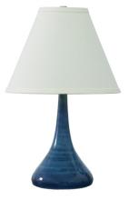 House of Troy GS802-BG - Scatchard 19" Stoneware Table Lamps in Blue Gloss