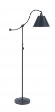 House of Troy HP700-OB-BP - Hyde Park Floor Lamps Oil Rubbed Bronze W/Black Parchment Shade