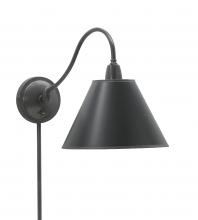 House of Troy HP725-OB-BP - Hyde Park Wall Swings Oil Rubbed Bronze W/Black Parchment